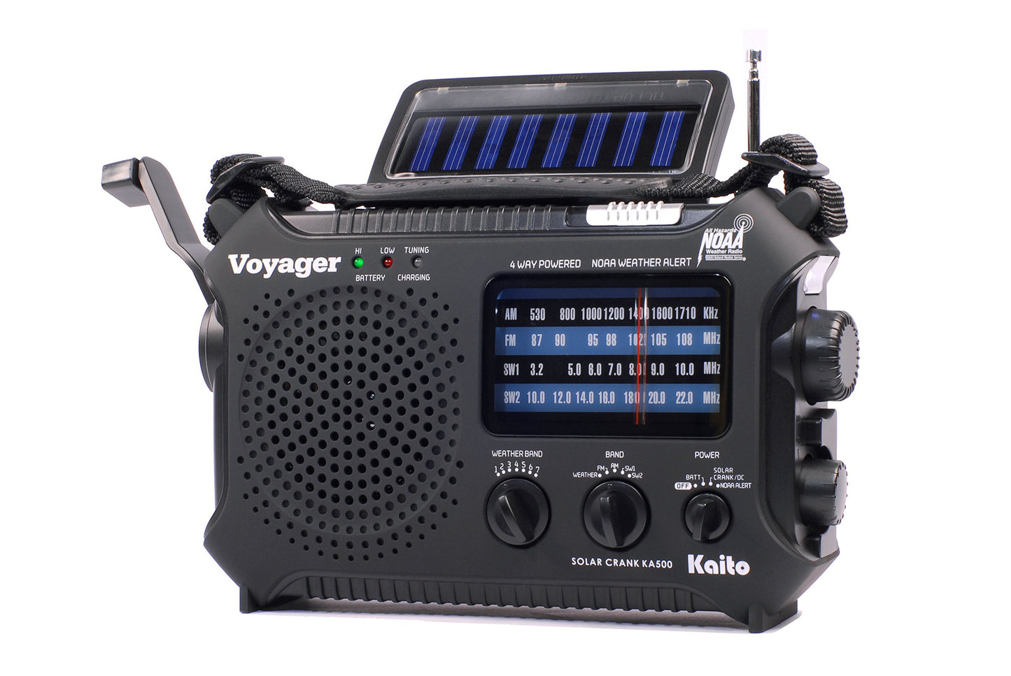 Kaito KA500 5-Way Powered Emergency AM/FM/SW Weather Alert Radio