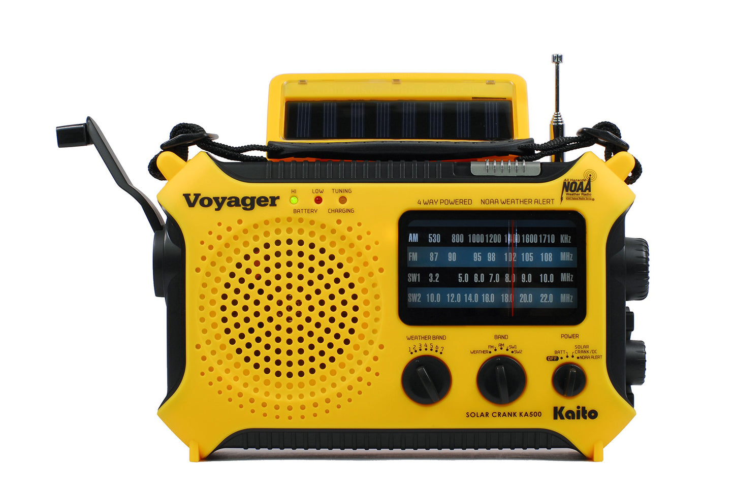 Kaito KA500 5-Way Powered Emergency AM/FM/SW Weather Alert Radio