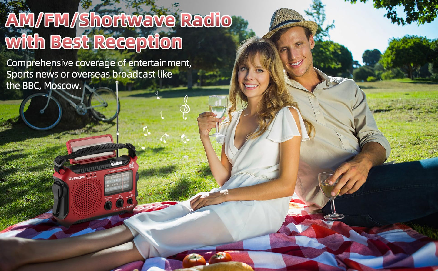 Kaito KA500 5-Way Powered Emergency AM/FM/SW Weather Alert Radio