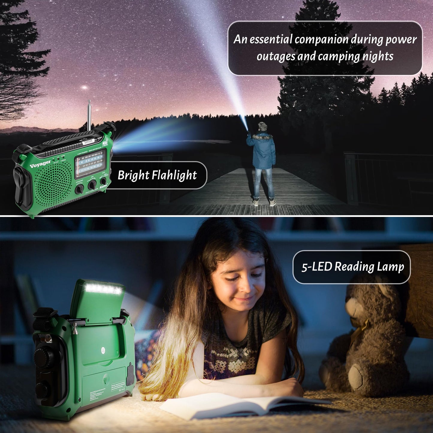 Kaito KA500 5-Way Powered Emergency AM/FM/SW Weather Alert Radio